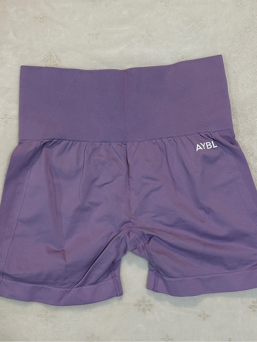 AYBL Purple High-Rise Athletic Shorts